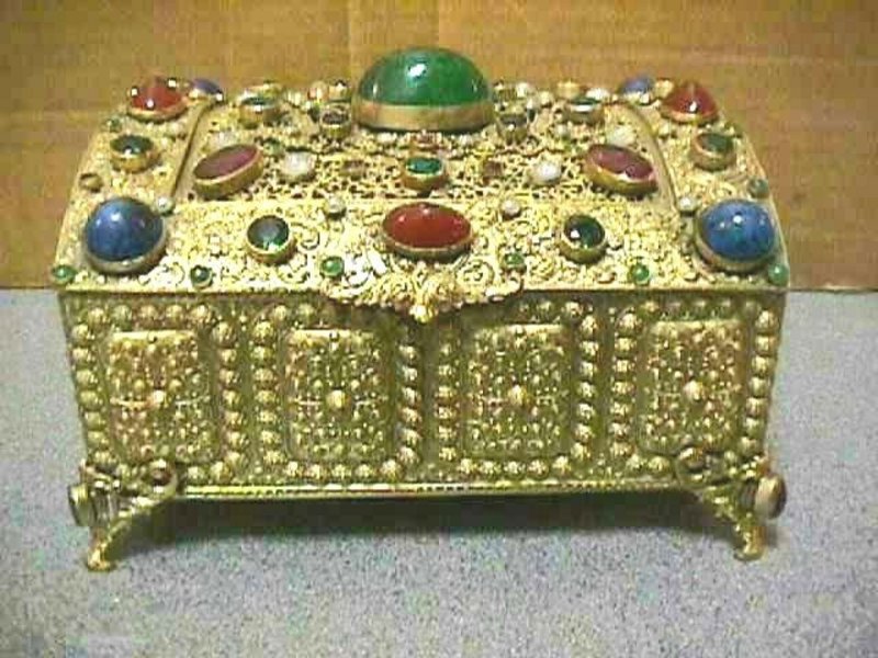 Bronze Jewelry Box  c 1930