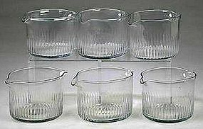 Set of 6 Rare Irish Wine Rinsers c1790