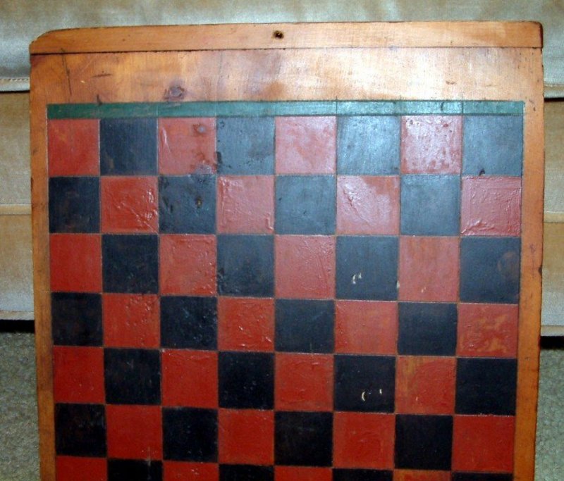 Child's Painted Gameboard; C 1890