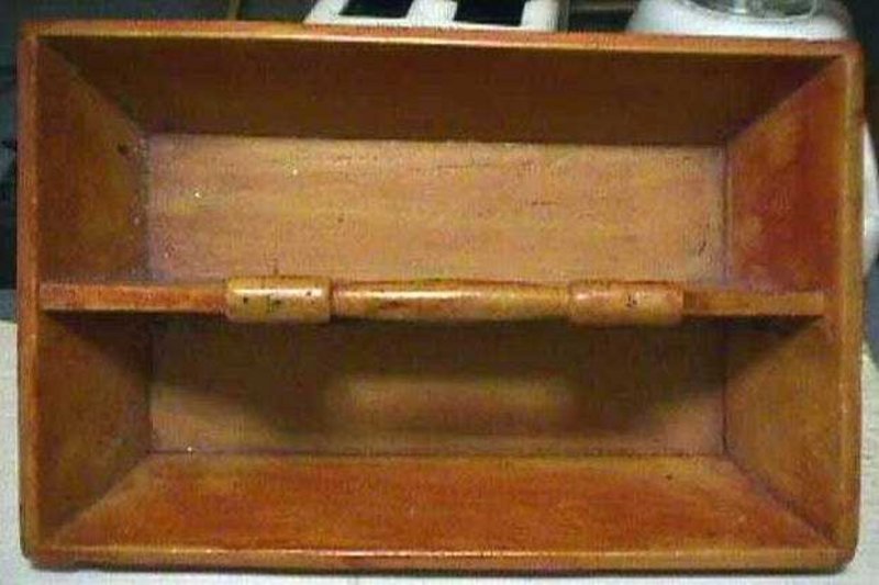 Fine Paint Decorated Cutlery Tray C 1840