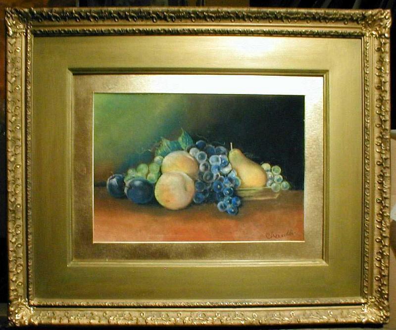 Folky William Chandler Still Life of Fruit  C 1880