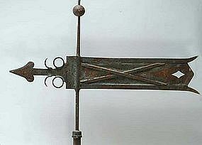 Superb Documented Banneret Weathervane; 19th C