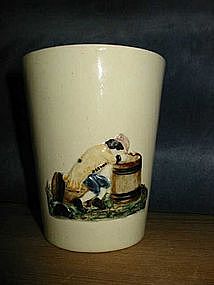 Fantastic Creamware Mug  c1780