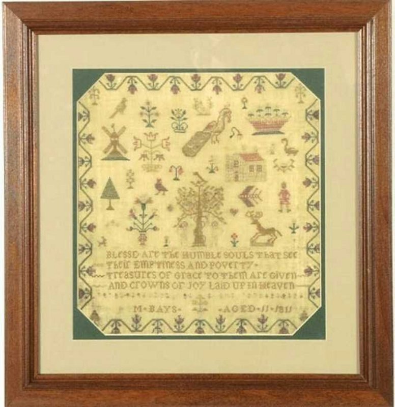 Signed "Tree of Life" Sampler C 1811
