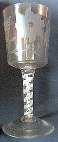 Large and Beautiful English DSOT Wine Goblet C 1765