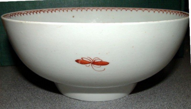 Polychrome Chaffers Liverpool Bowl, c 1762