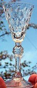 Unusual English Balustroid Wine Glass;  c 1740