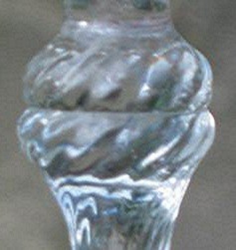 Unusual English Balustroid Wine Glass;  c 1740