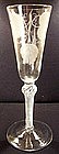 Large English MSAT Knopped Ale Glass; c 1755