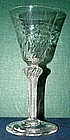 Spectacular English MSAT Drinking Glass; c 1755