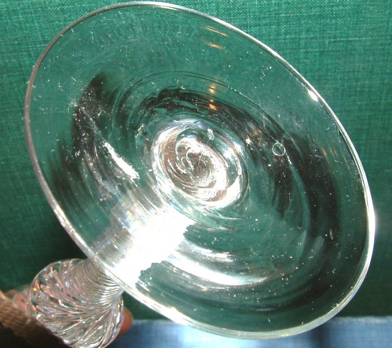 Spectacular English MSAT Drinking Glass; c 1755
