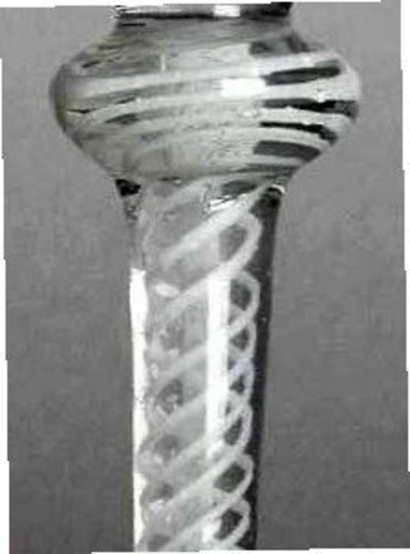 Opaque Twist (DSOT) Knopped Wine Glass; c 1770