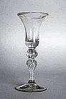 Rare Multiple Spiral Air Twist Wine Glass c 1760