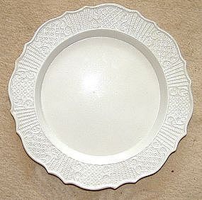 A Wonderful English Molded Saltglazed Plate; c 1760