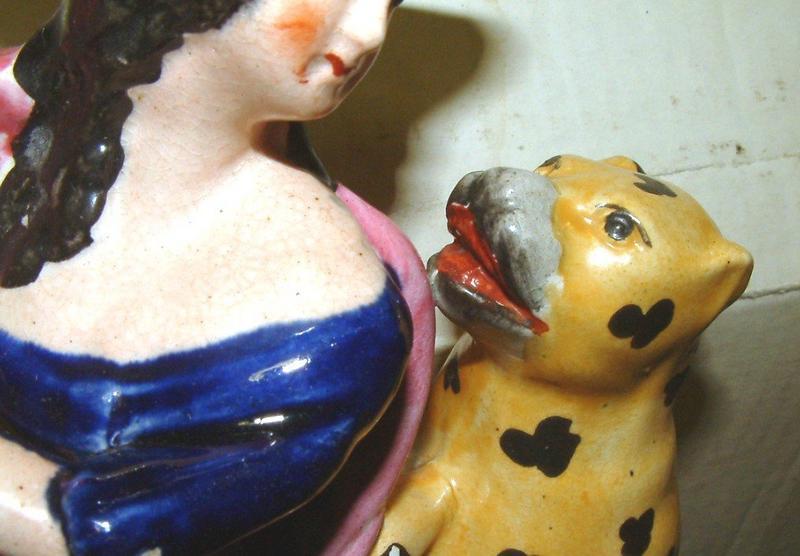 Death of the Lion Queen   Staffordshire Figure; c 1870