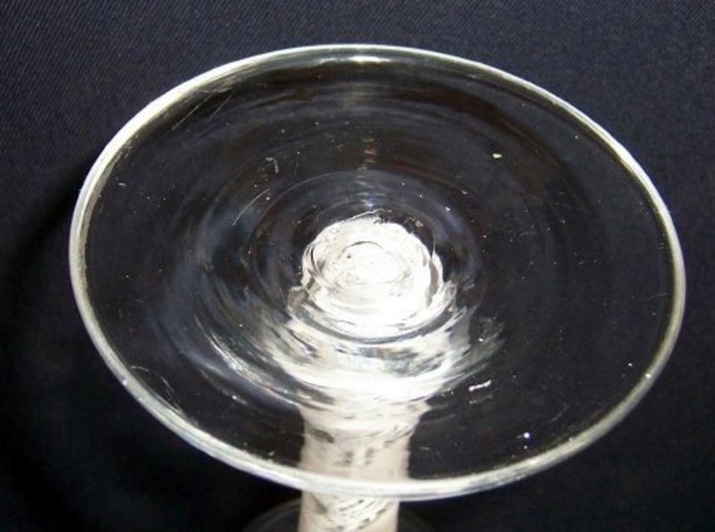 A DSOT English Wine Goblet; c 1765
