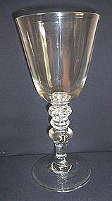 18th Century Glass Newcastle Light Baluster c 1750