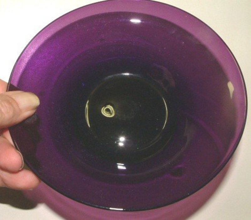 Beautiful English Glass Finger Bowl and Undertray c1830
