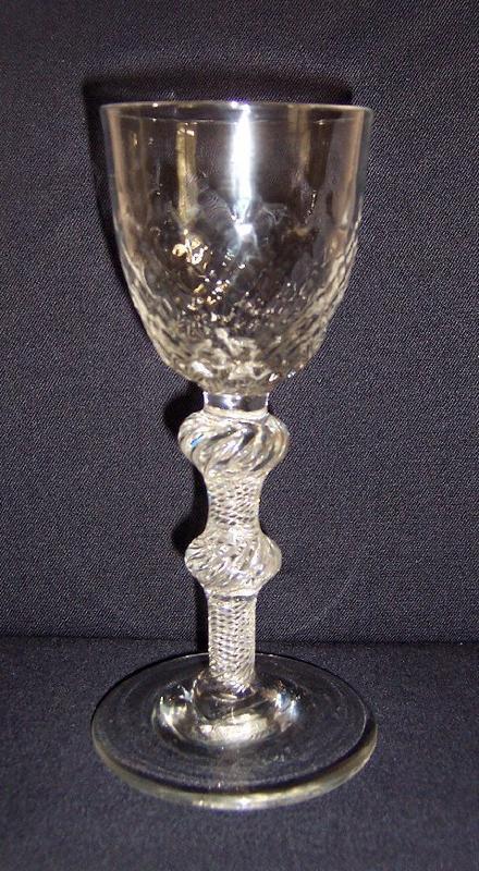 Antique Wine Glass, MSAT c 1755