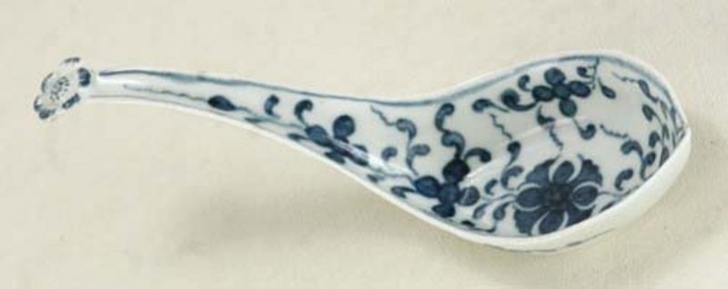 Dr. Wall Worcester Rice Spoon c 1770