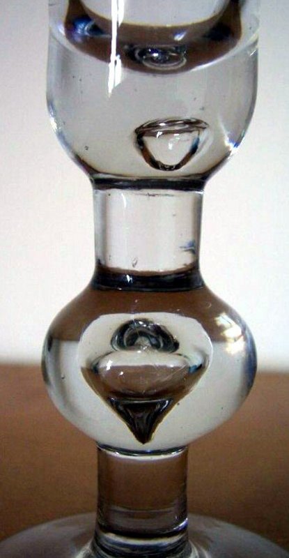 Superb Heavy Baluster Wine Glass c 1720