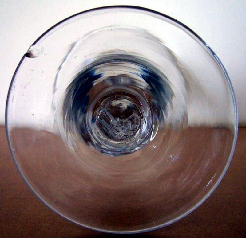 Superb Heavy Baluster Wine Glass c 1720