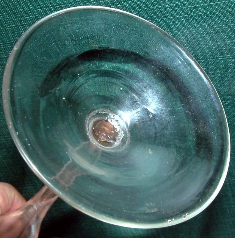 English Toasting Glass  c 1750