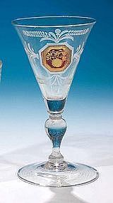 Early Zwischengold Wine Glass  c 1735