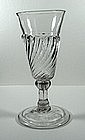 English Gadrooned Ale Glass, Very Rare  c1690