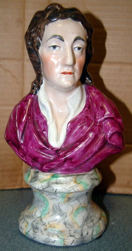 Staffordshire Bust Figure of Locke  c1830