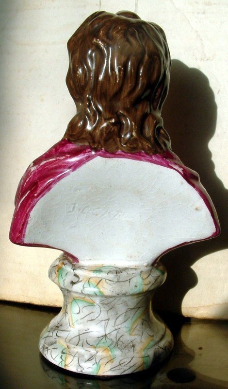 Staffordshire Bust Figure of Locke  c1830