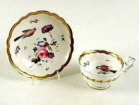 Beautiful Porcelain Teacup and Saucer   c1825