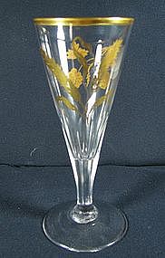 James Giles Gilded Ale Glass  c1770