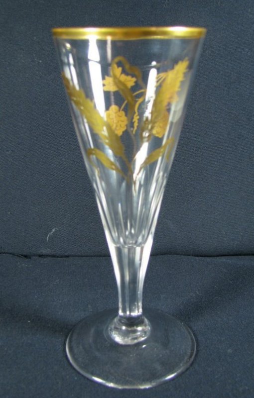 James Giles Gilded Ale Glass  c1770