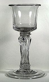 A Very Rare English Wine Goblet   c1745