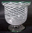 American South Jersey Glass Sugar Bowl  c1850