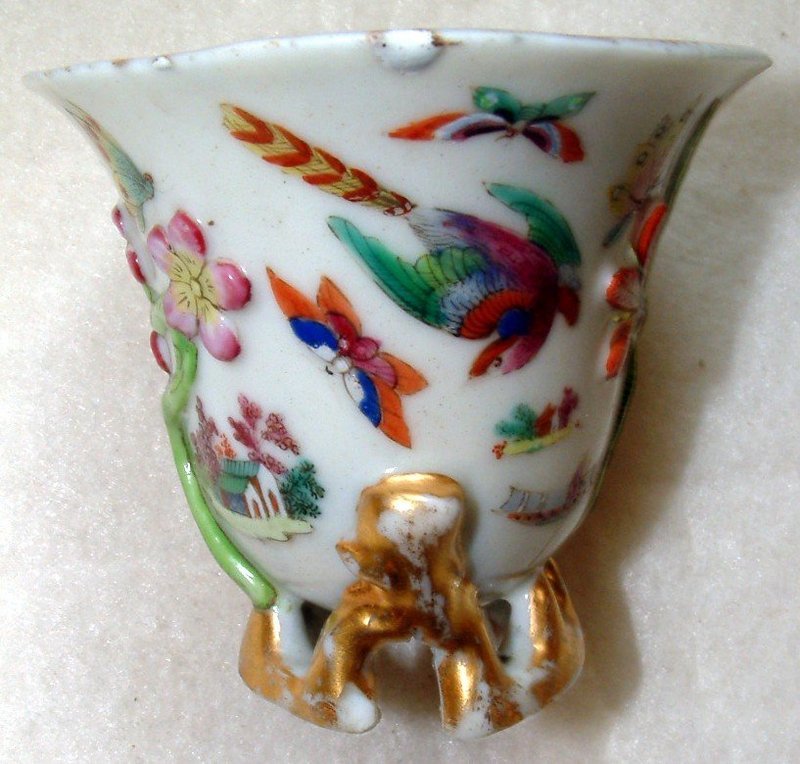 Rare and Early Chinese Libation Cup  c 1730