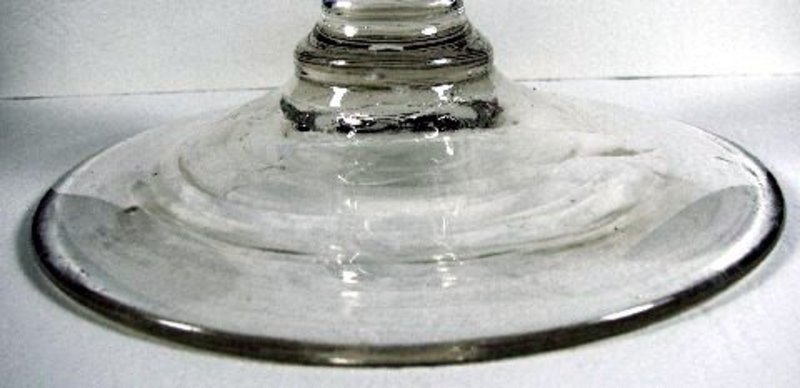 Large Bohemian Antique Glass  Baluster Goblet  c 1720
