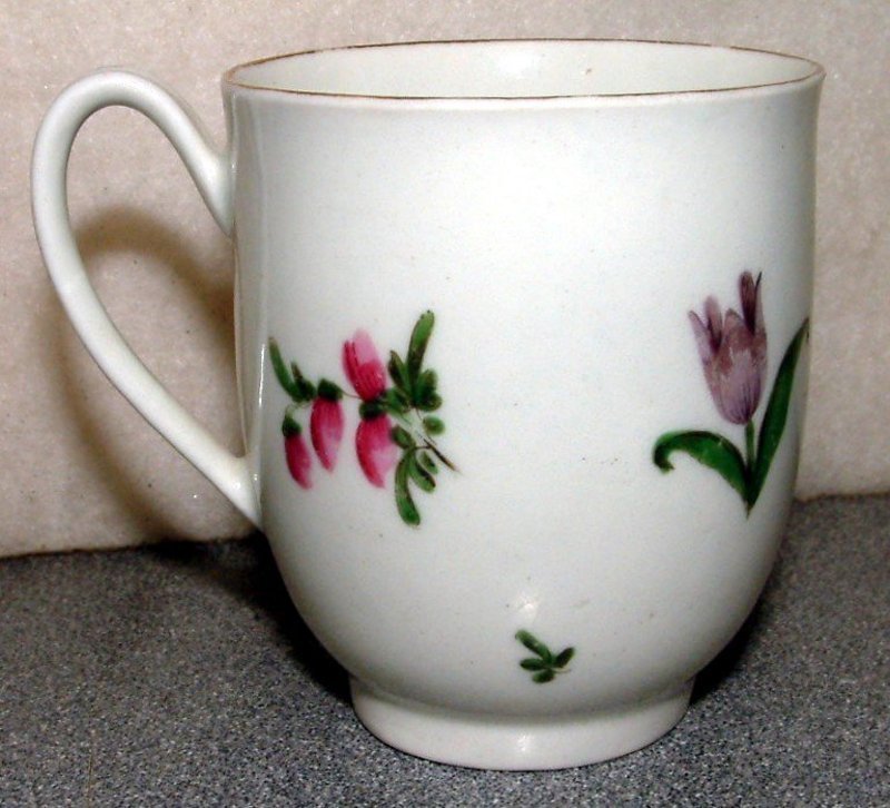 First Period Dr. Wall Worcester Coffee Cup  c1765