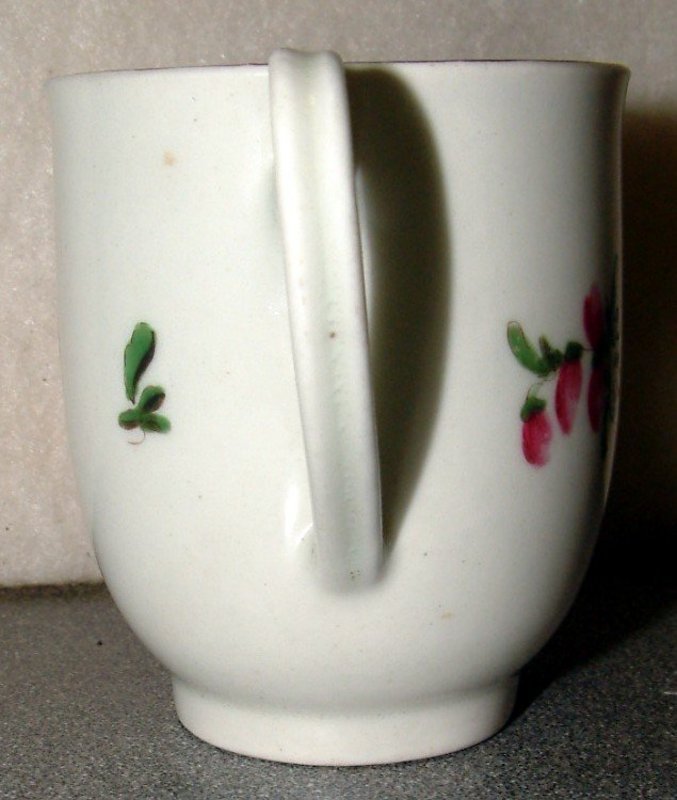 First Period Dr. Wall Worcester Coffee Cup  c1765