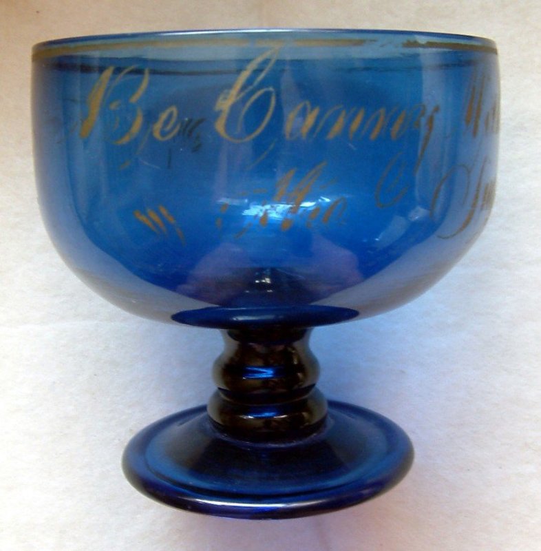 Early English Glass Sugar Bowl  c1780