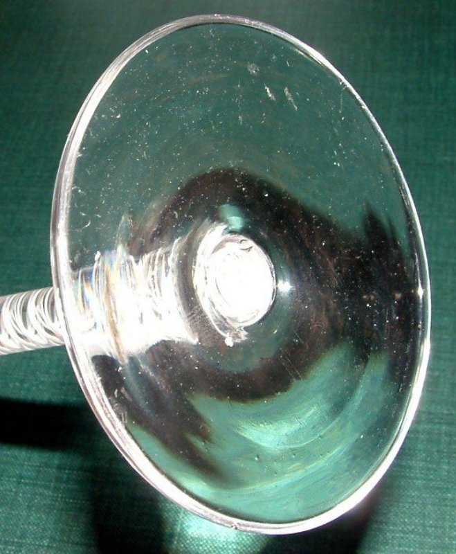 Antique English Ratafia DSOT Drinking Glass  c1775