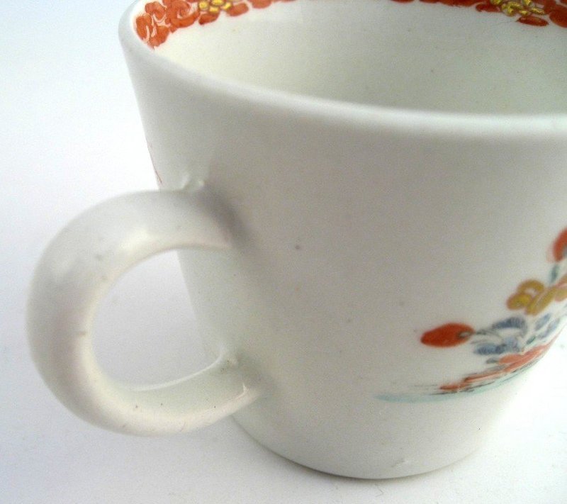Rare Bow Porcelain Bucket Shaped Cup  c1756