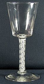 c1765  English DSOT Opaque Twist Wine Glass