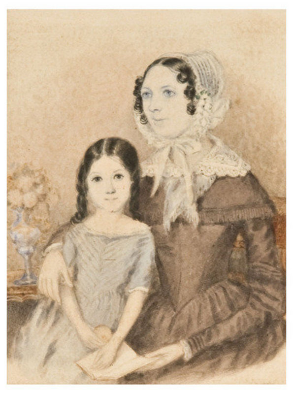Portrait of Mother and Daughter  c1830