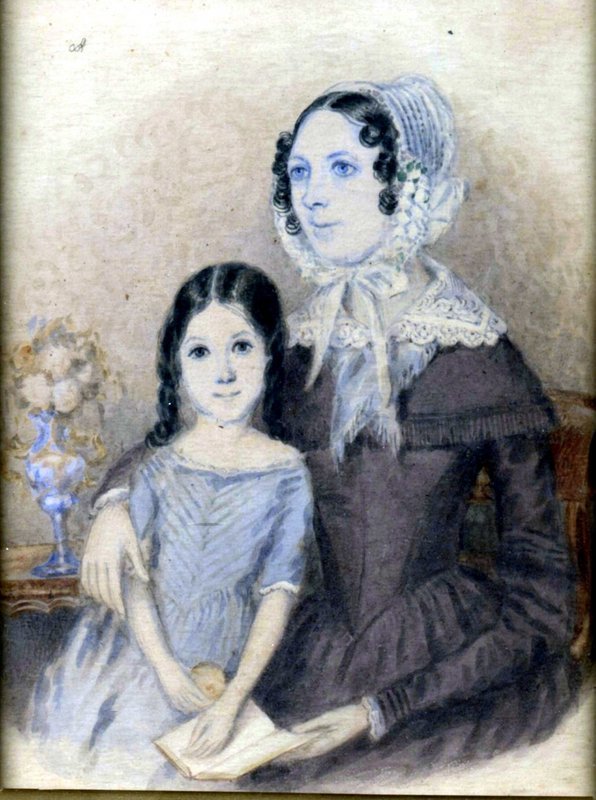Portrait of Mother and Daughter  c1830