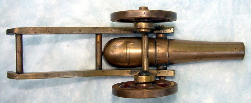 Miniature Brass Cannon   19th Century