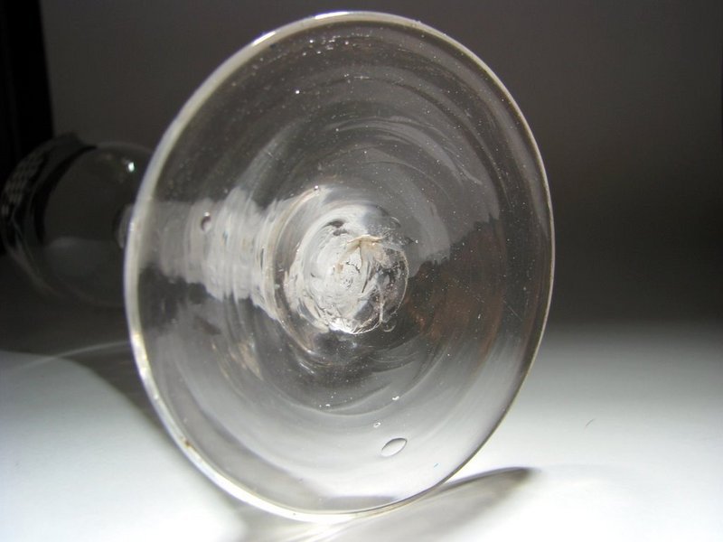 Beilby Enameled Gilded Wine Glass DSOT  c1770