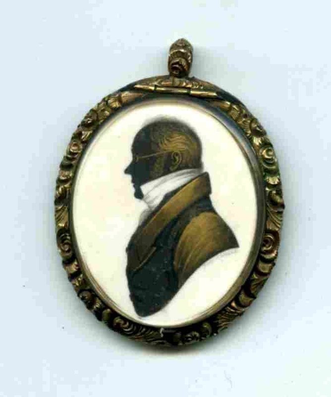 John Field Miniature Double Silhouette  c1795