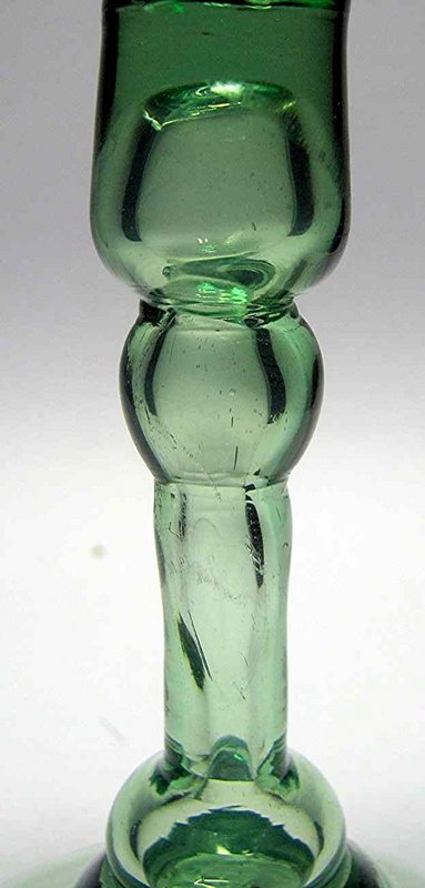 English Green Balustroid Drinking Glass  c1765